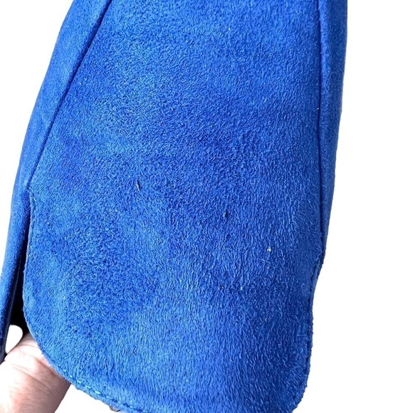 Manolo Blahnik Blue Suede Pitaka Loafers size 40 - Picture 7 of 8